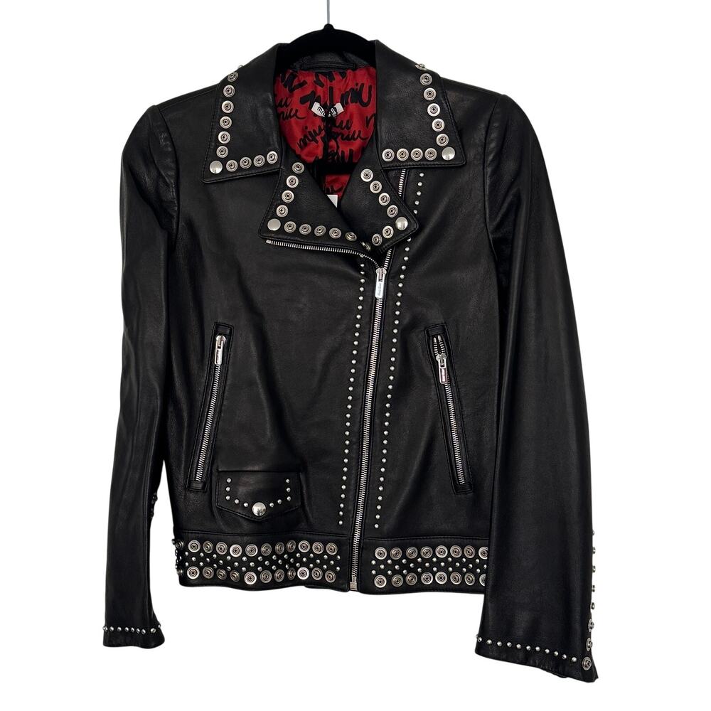 Miu Miu NWT Studded Leather Jacket - AW17 $5k+
